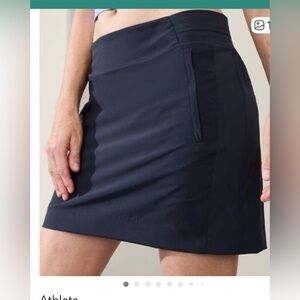 Athleta sz 6 Women's Dark navy Brooklyn Blue Mini Skirt